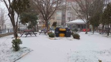 Keşan’da kar yağışı

